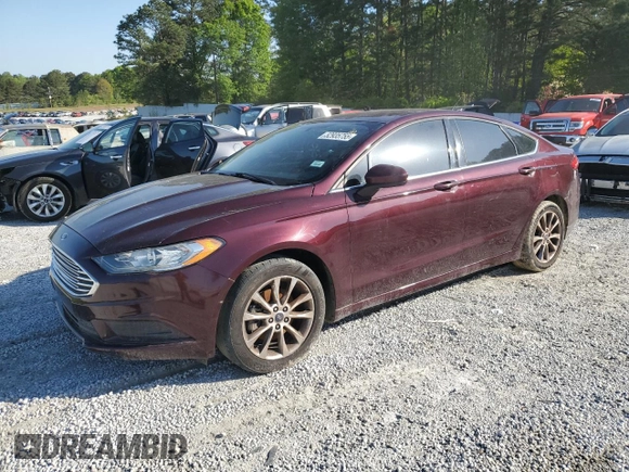 2017 Ford Fusion SE with VIN 3FA6P0HD2HR364208, listed as a Copart auction lot 52935755 with 146,807 mi miles and Clean Title. Bid and sale history available at DreamBid. Image 1.