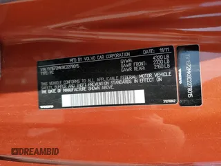 2012 Volvo C30 z VIN YV1672MK8C2278015, wystawiony jako Copart lot #58327835 z przebiegiem Nie podano mil oraz Tytuł czysty. Historia ofert i sprzedaży dostępna na DreamBid. Obrazek 13.
