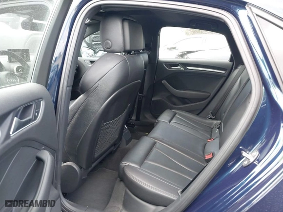 2018 Audi A3 Sedan Premium with VIN WAUAUGFF7J1051629, listed as a IAAI auction lot 41885251 with 86,606 mi miles. Bid and sale history available at carsss.com. Image 22.