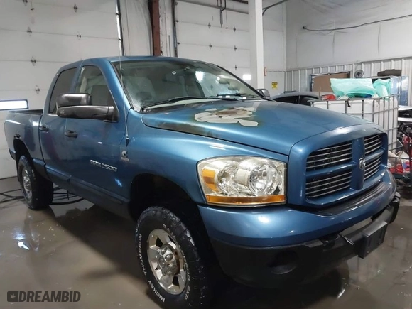2006 Dodge Ram 2500 SLT with VIN 1D7KS28C96J237592, listed as a IAAI auction lot 41389425 with 277,282 mi miles. Bid and sale history available at carsss.com. Image 1.