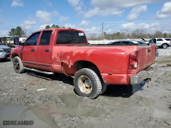 2007 Dodge Ram 3500 SLT with VIN 3D7ML48C07G710333, listed as a Copart auction lot 46603565 with 302,985 mi miles and Salvage Title. Bid and sale history available at carsss.com. Image 2.