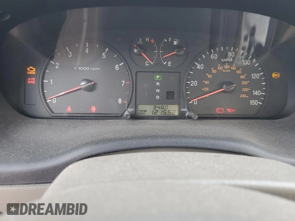 2002 Hyundai Sonata with VIN KMHWF25S32A581260, listed as a Copart auction lot 47229145 with 121,552 mi miles and Salvage Title. Bid and sale history available at carsss.com. Image 9.