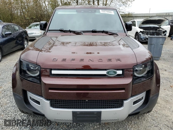2023 Land Rover Defender z VIN SALEVFEU3P2158961, wystawiony jako Copart lot #72274444 z przebiegiem 18 533 mil mil oraz Szkoda całkowita • Salvage title. Historia ofert i sprzedaży dostępna na DreamBid. Obrazek 5.