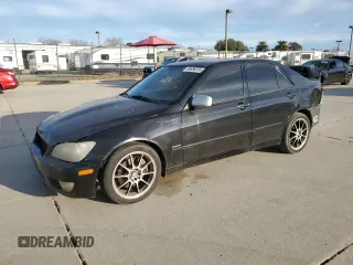 2003 Lexus IS 300 with VIN JTHBD192030072780, listed as a Copart auction lot 46486285 with 179,383 mi miles and Salvage Title. Bid and sale history available at carsss.com. Image 1.