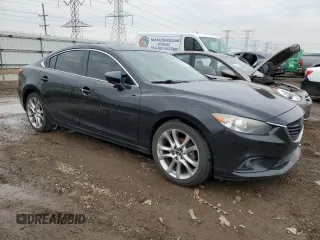 2014 Mazda 6 i Grand Touring with VIN JM1GJ1W59E1103259, listed as a Copart auction lot 51756935 with 250,935 mi miles and Salvage Title. Bid and sale history available at DreamBid. Image 4.