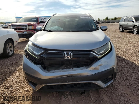 2020 Honda CR-V Touring with VIN 7FARW1H95LE008314, listed as a Copart auction lot 82454314 with 64,444 mi miles and Salvage Title. Bid and sale history available at carsss.com. Image 5.