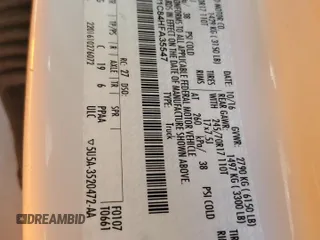 2017 Ford F-150 XL с VIN 1FTEW1C84HFA35547, выставлен на аукционе Copart как лот 55910955 с пробегом 160 954 миль миль и Списание • Salvage title. История ставок и продаж доступна на DreamBid. Изображение 12.