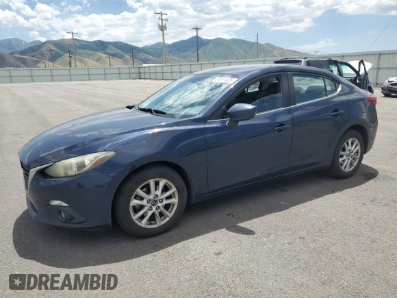 2015 Mazda 3 i Touring with VIN JM1BM1V77F1267454, listed as a Copart auction lot 60651625 with 107,649 mi miles and Salvage title. Bid and sale history available at DreamBid. Image 1.
