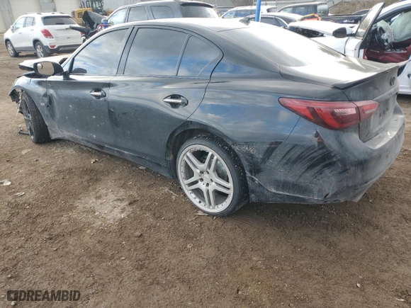 2018 Infiniti Q50 3.0t SPORT with VIN JN1EV7AR4JM445173, listed as a Copart auction lot 82966224 with NaN miles and Clean Title. Bid and sale history available at carsss.com. Image 2.