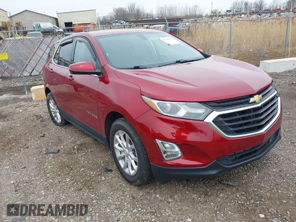 2018 Chevrolet Equinox LT z VIN 3GNAXJEV1JS554921, wystawiony jako IAAI lot #41967102 z przebiegiem 75 553 mil mil oraz . Historia ofert i sprzedaży dostępna na DreamBid. Obrazek 1.