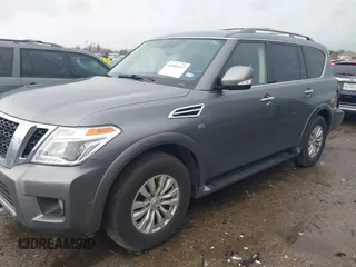 2019 Nissan Armada Platinum with VIN JN8AY2ND9K9085833, listed as a IAAI auction lot 41545337 with 80,615 mi miles. Bid and sale history available at carsss.com. Image 2.