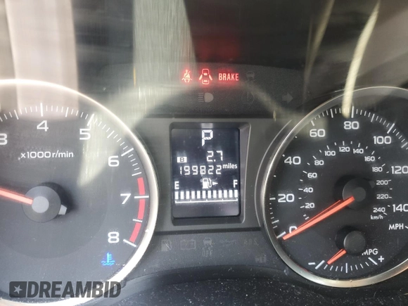2014 Subaru Crosstrek Limited z VIN JF2GPAGCXEH339715, wystawiony jako Copart lot #53371255 z przebiegiem 199 822 mil mil oraz Szkoda całkowita • Salvage title. Historia ofert i sprzedaży dostępna na DreamBid. Obrazek 9.