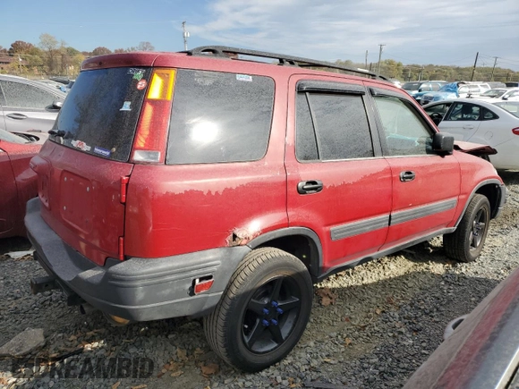 1997 Honda CR-V with VIN JHLRD1843VC018932, listed as a Copart auction lot 77965544 with 204,861 mi miles and Salvage Title. Bid and sale history available at carsss.com. Image 3.