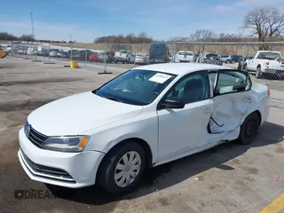 2015 Volkswagen Jetta Sedan 2.0L S with VIN 3VW2K7AJ3FM299795, listed as a IAAI auction lot 41898540 with 133,444 mi miles. Bid and sale history available at carsss.com. Image 2.