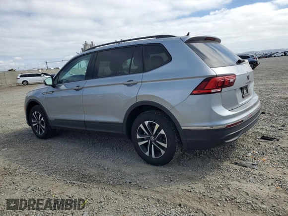 2024 Volkswagen Tiguan S with VIN 3VVFB7AX7RM114677, listed as a Copart auction lot 53037345 with 11,028 mi miles and Salvage title. Bid and sale history available at DreamBid. Image 2.