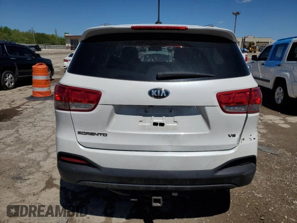 2018 Kia Sorento LX with VIN 5XYPG4A5XJG357564, listed as a Copart auction lot 52898254 with 92,010 mi miles and Salvage Title. Bid and sale history available at DreamBid. Image 6.