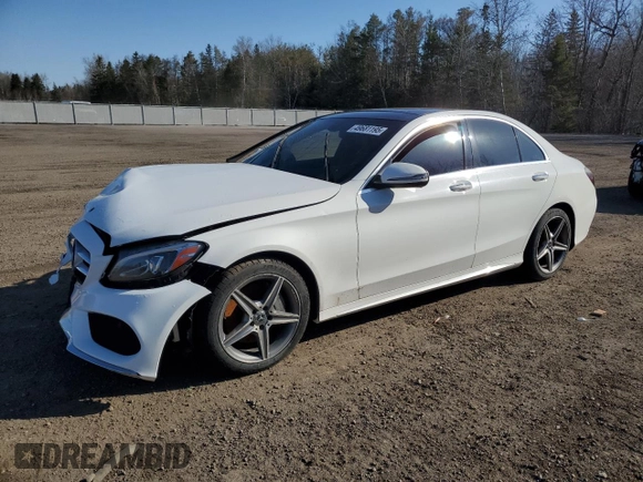 2018 Mercedes-Benz C 300 with VIN 55SWF4KB6JU237317, listed as a Copart auction lot 49681195 with 109,808 mi miles and Salvage Title. Bid and sale history available at DreamBid. Image 1.