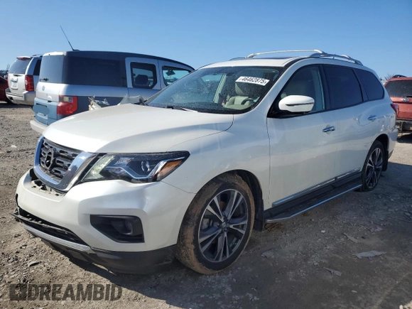 2017 Nissan Pathfinder S with VIN 5N1DR2MN3HC639262, listed as a Copart auction lot 46462875 with 88,585 mi miles and Salvage Title. Bid and sale history available at DreamBid. Image 1.
