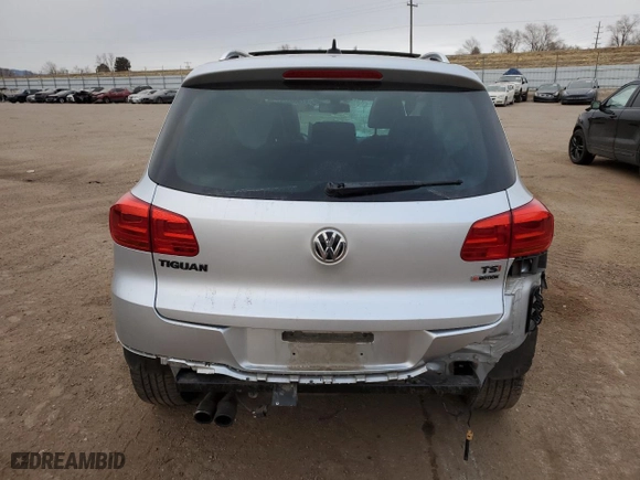 2017 Volkswagen Tiguan Sport with VIN WVGUV7AX2HW510376, listed as a Copart auction lot 87500525 with NaN miles and Salvage Title. Bid and sale history available at carsss.com. Image 6.