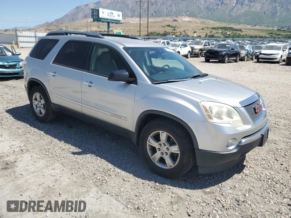 2008 GMC Acadia SLE1 z VIN 1GKEV13748J265438, wystawiony jako Copart lot #58269235 z przebiegiem 195 235 mil mil oraz Szkoda całkowita • Salvage title. Historia ofert i sprzedaży dostępna na DreamBid. Obrazek 4.
