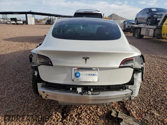 2021 Tesla Model 3 Standard Range Plus with VIN 5YJ3E1EA2MF923156, listed as a Copart auction lot 50098135 with 50,917 mi miles and Salvage Title. Bid and sale history available at carsss.com. Image 6.