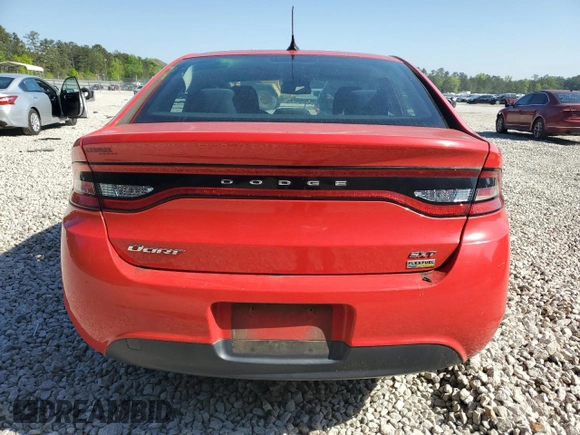2016 Dodge Dart SXT with VIN 1C3CDFBA7GD660246, listed as a Copart auction lot 52804155 with 139,195 mi miles and Salvage Title. Bid and sale history available at carsss.com. Image 6.