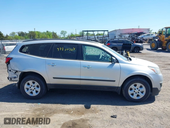 2017 Chevrolet Traverse LS with VIN 1GNKRFKD0HJ161222, listed as a IAAI auction lot 42110204 with 58,663 mi miles and . Bid and sale history available at DreamBid. Image 13.