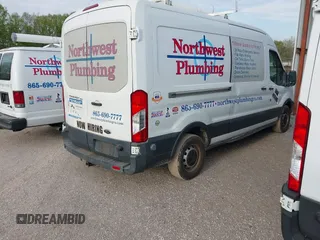 2015 Ford Transit Cargo with VIN 1FTNE2CM7FKA78466, listed as a IAAI auction lot 42074455 with 214,797 mi miles and . Bid and sale history available at carsss.com. Image 4.