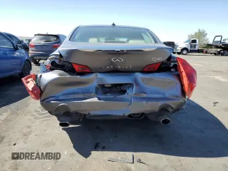 2015 Infiniti Q40 with VIN JN1CV6ARXFM522699, listed as a Copart auction lot 74004004 with 0 mi miles and Salvage Title. Bid and sale history available at carsss.com. Image 6.
