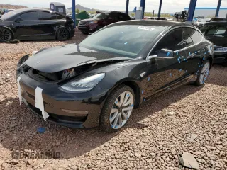 2019 Tesla Model 3 Mid Range with VIN 5YJ3E1EA2KF314274, listed as a Copart auction lot 49171065 with 55,383 mi miles and Salvage Title. Bid and sale history available at carsss.com. Image 1.