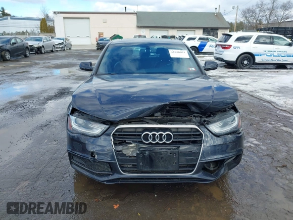 2014 Audi A4 Premium Plus with VIN WAUFFAFL7EN044343, listed as a IAAI auction lot 41636051 with 126,610 mi miles. Bid and sale history available at carsss.com. Image 12.