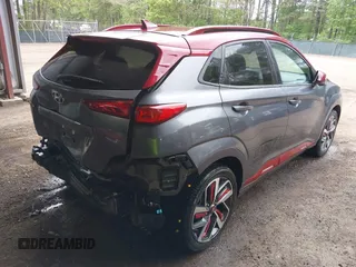 2019 Hyundai Kona Ultimate with VIN KM8K53A5XKU303722, listed as a IAAI auction lot 42095984 with 66,134 mi miles and . Bid and sale history available at DreamBid. Image 4.