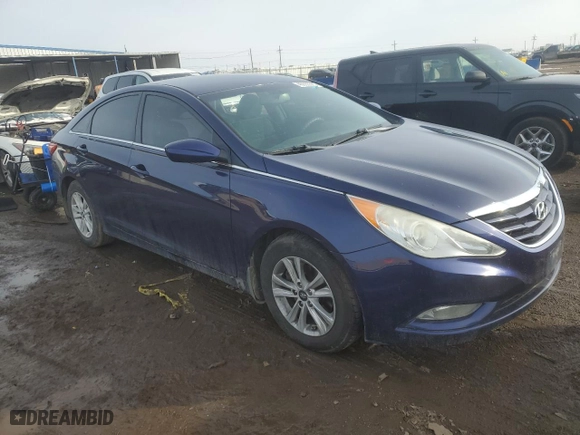 2013 Hyundai Sonata GLS with VIN 5NPEB4AC4DH506083, listed as a Copart auction lot 45553325 with 123,723 mi miles and Salvage Title. Bid and sale history available at carsss.com. Image 4.