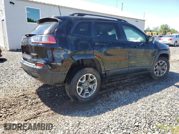 2022 Jeep Cherokee Trailhawk with VIN 1C4PJMBX8ND543366, listed as a Copart auction lot 55805195 with 61,926 mi miles and Salvage title. Bid and sale history available at DreamBid. Image 3.