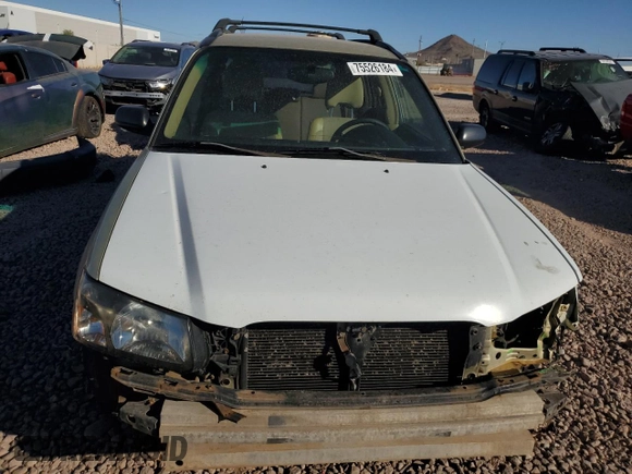 2003 Subaru Forester X with VIN JF1SG63633H709086, listed as a Copart auction lot 75526184 with 236,392 mi miles and Salvage Title. Bid and sale history available at carsss.com. Image 5.
