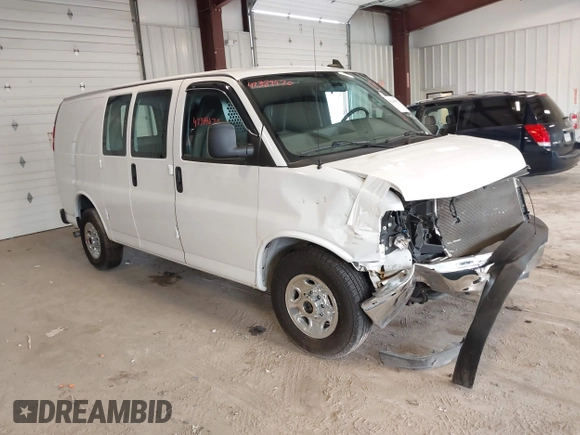 2022 Chevrolet Express Cargo with VIN 1GCWGAFP4N1155524, listed as a IAAI auction lot 42389470 with 33,655 mi miles and . Bid and sale history available at DreamBid. Image 1.
