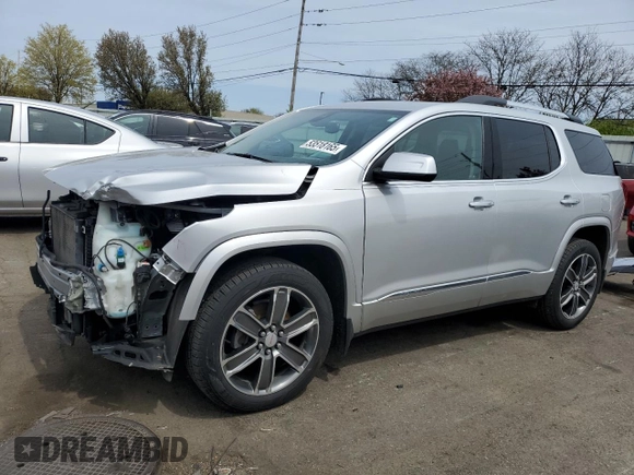2019 GMC Acadia Denali with VIN 1GKKNPLS4KZ166167, listed as a Copart auction lot 53518165 with 54,394 mi miles and Salvage Title. Bid and sale history available at DreamBid. Image 1.