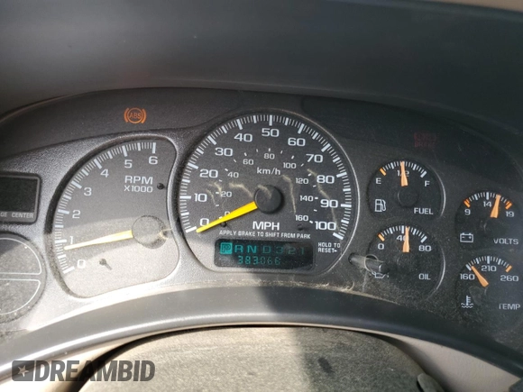 2001 Chevrolet Tahoe LS z VIN 1GNEC13T21J188189, wystawiony jako Copart lot #54394105 z przebiegiem 383 066 mil mil oraz Szkoda całkowita • Salvage title. Historia ofert i sprzedaży dostępna na DreamBid. Obrazek 9.