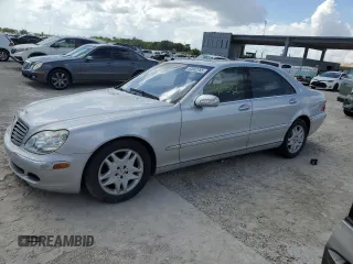 2003 Mercedes-Benz S 430 z VIN WDBNG70JX3A338974, wystawiony jako Copart lot #60802765 z przebiegiem 90 522 mil mil oraz Szkoda całkowita • Salvage title. Historia ofert i sprzedaży dostępna na DreamBid. Obrazek 1.