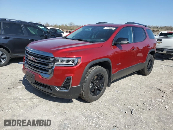 2022 GMC Acadia AT4 with VIN 1GKKNLLS5NZ136799, listed as a Copart auction lot 52174425 with 31,201 mi miles and Salvage title. Bid and sale history available at DreamBid. Image 1.