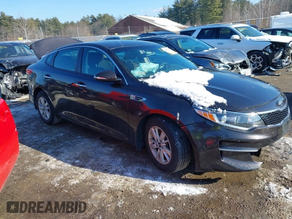 2018 Kia Optima LX with VIN KNAGT4L30J5235891, listed as a IAAI auction lot 41412579 with 44,362 mi miles. Bid and sale history available at carsss.com. Image 13.