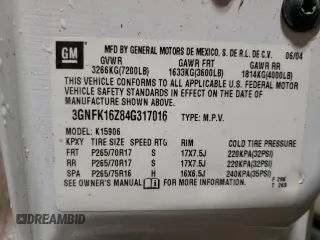 2004 Chevrolet Suburban Z71 with VIN 3GNFK16Z84G317016, listed as a Copart auction lot 74145374 with 257,362 mi miles and Clean Title. Bid and sale history available at carsss.com. Image 13.