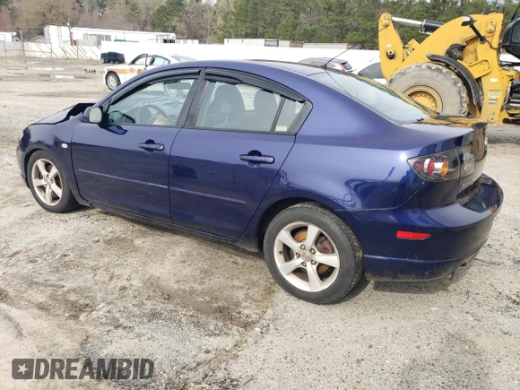 2005 Mazda 3 s with VIN JM1BK323051287045, listed as a Copart auction lot 50876495 with 155,405 mi miles and Salvage Title. Bid and sale history available at carsss.com. Image 2.