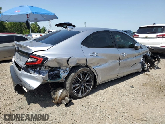 2022 Subaru WRX Premium with VIN JF1VBAF64N9007303, listed as a Copart auction lot 57063265 with 16,578 mi miles and Non repairable. Bid and sale history available at DreamBid. Image 3.