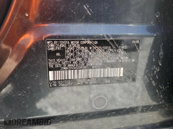 2006 Toyota RAV4 Sport с VIN JTMBK32V365008599, выставлен на аукционе Copart как лот 54775875 с пробегом 159 668 миль миль и Чистый • Clean title. История ставок и продаж доступна на DreamBid. Изображение 13.