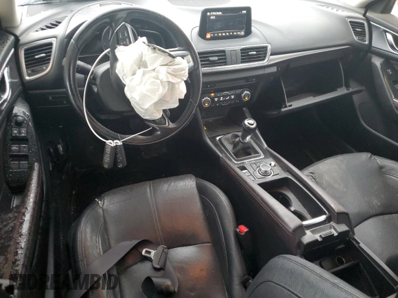 2017 Mazda 3 Grand Touring with VIN JM1BN1W32H1143992, listed as a Copart auction lot 52339895 with Not Provided miles and Salvage Title. Bid and sale history available at DreamBid. Image 8.