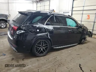 2023 Mercedes-Benz GLE 53 AMG with VIN 4JGFB6BE9PA868885, listed as a Copart auction lot 42958715 with 40,632 mi miles and Salvage title. Bid and sale history available at DreamBid. Image 3.