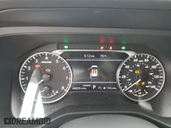 2023 Nissan Pathfinder S with VIN 5N1DR3AA0PC241027, listed as a Copart auction lot 50705045 with 44,829 mi miles and Salvage title. Bid and sale history available at DreamBid. Image 9.