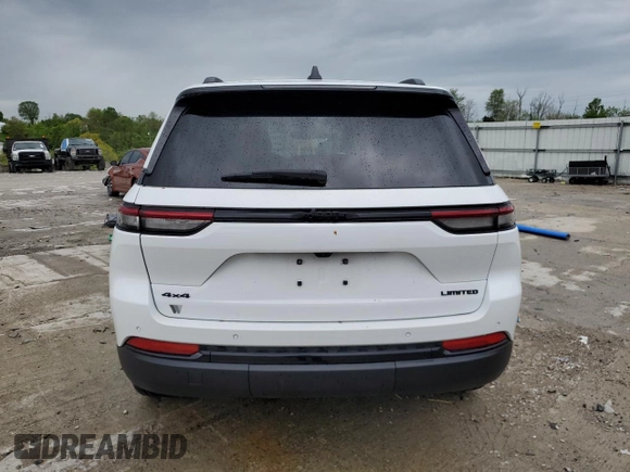 2024 Jeep Grand Cherokee Limited with VIN 1C4RJHBG2RC704502, listed as a Copart auction lot 55477845 with 8,144 mi miles and Salvage title. Bid and sale history available at DreamBid. Image 6.