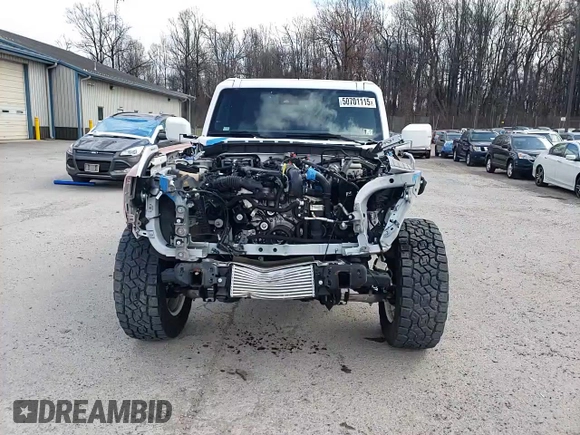 2023 Ford Bronco z VIN 1FMEE5DP3PLB07107, wystawiony jako Copart lot #50701115 z przebiegiem 12 807 mil mil oraz Szkoda całkowita • Salvage title. Historia ofert i sprzedaży dostępna na DreamBid. Obrazek 15.